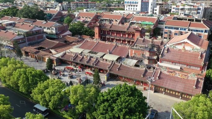 泉州关帝庙寺庙寺庙闽南建筑红砖瓦房