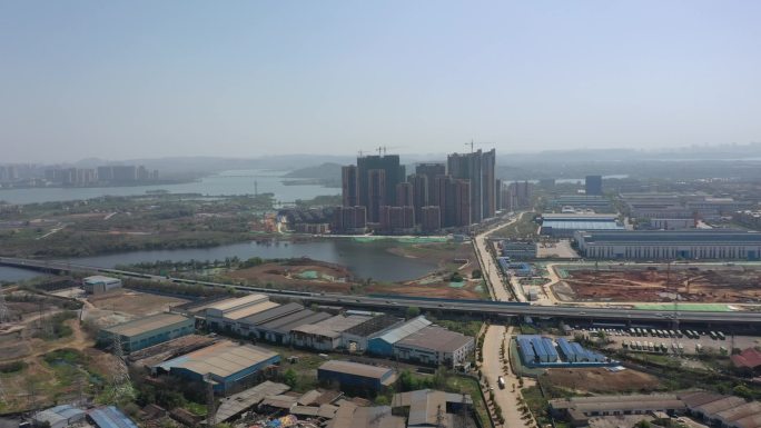 武汉武东、严西湖生态区航拍 (3)
