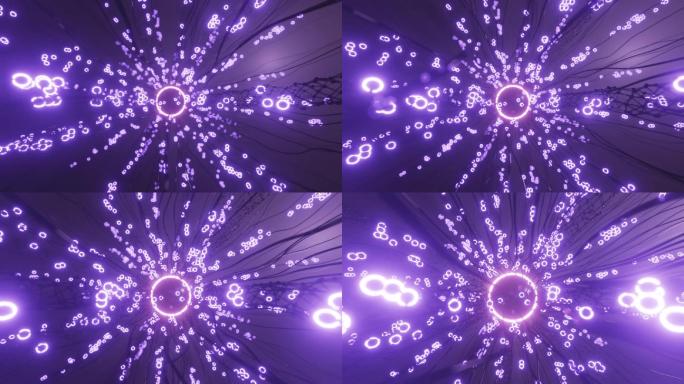 暗黑3d三维科技科幻炫酷粒子背景