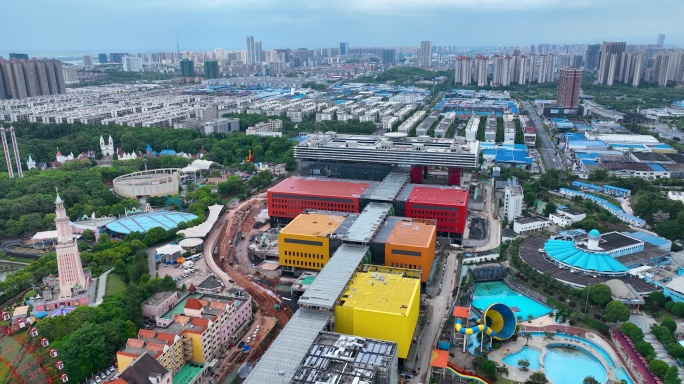 5K航拍建设中的湖南广电节目制作中心合集