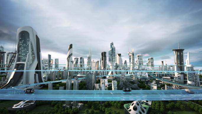 科幻未来城市元宇宙