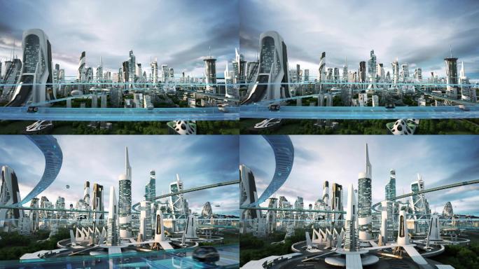 科幻未来城市元宇宙