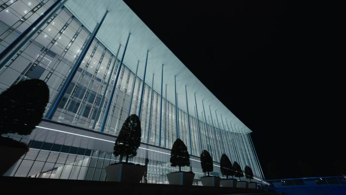 西安国际会展中心夜景