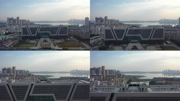 4K航拍 城市风景 城市建筑