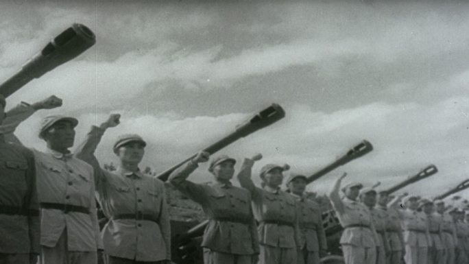 志愿军女兵抗美援朝保家卫国宣誓
