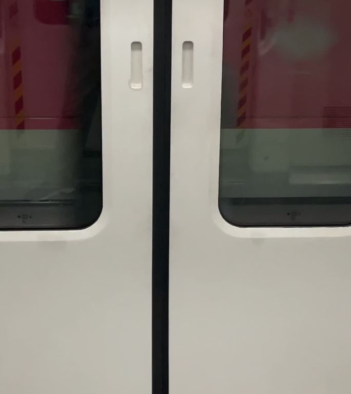 疫情下的地铁车厢（车厢现场原声）手机竖屏