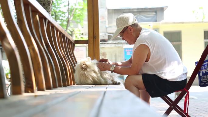 社区休闲老人慢生活