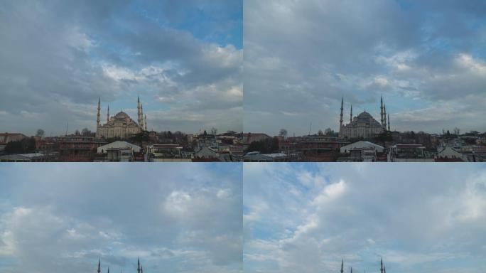 蓝色清真寺的清晨