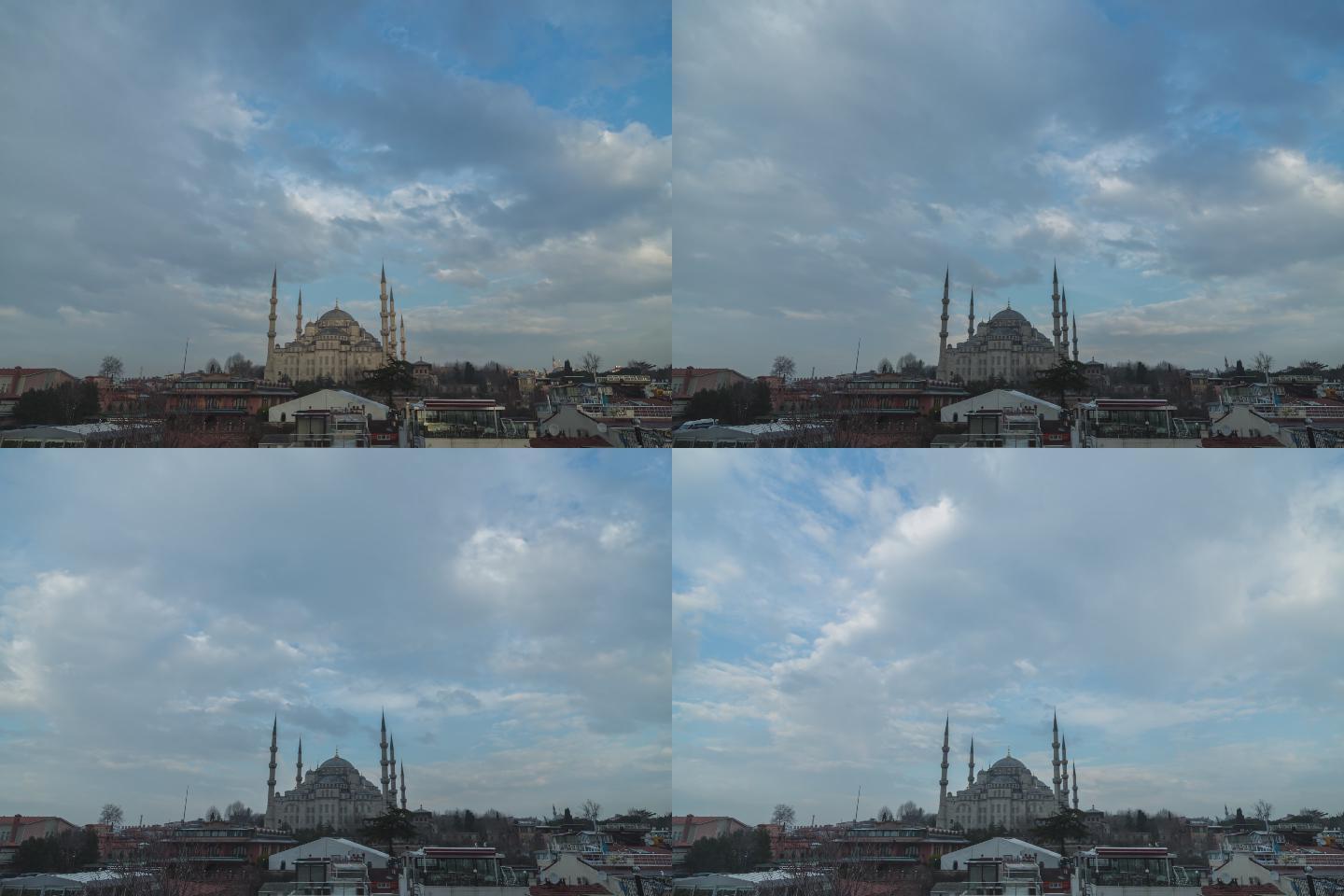 蓝色清真寺的清晨