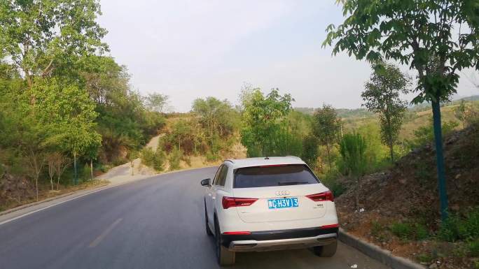 山间公路随手拍沿途风景