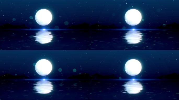 高清海上升明月视频背景