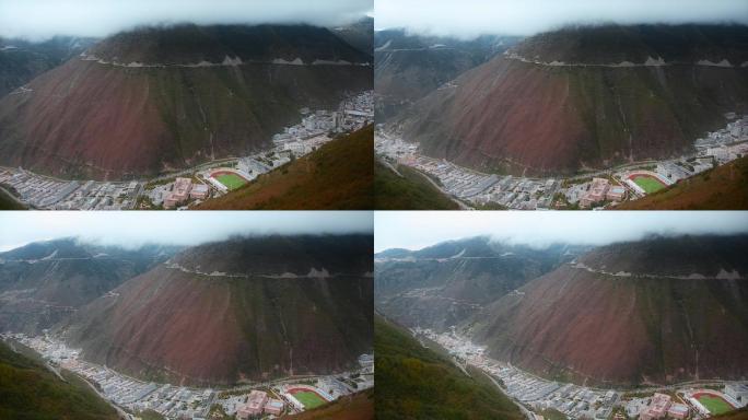 山谷县城视频掩藏山谷中的云南德钦县城