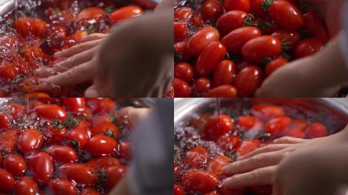 洗番茄 小番茄 圣女果 洗圣女果 小柿子