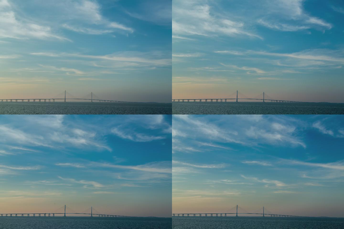 上海东海大桥延时摄影