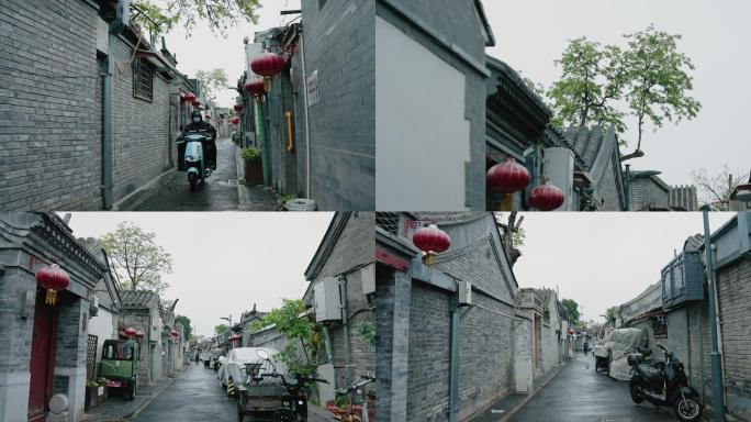 胡同雨景街道