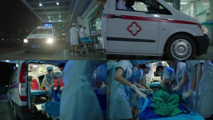 120救护车急救抢救 病人