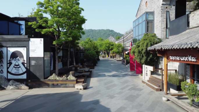 合肥半边街 大蜀山 山下街道 无人的街道