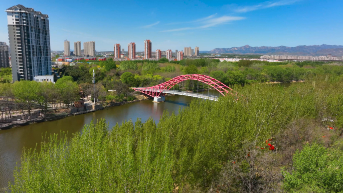 河北省秦皇岛市植物园春季花开