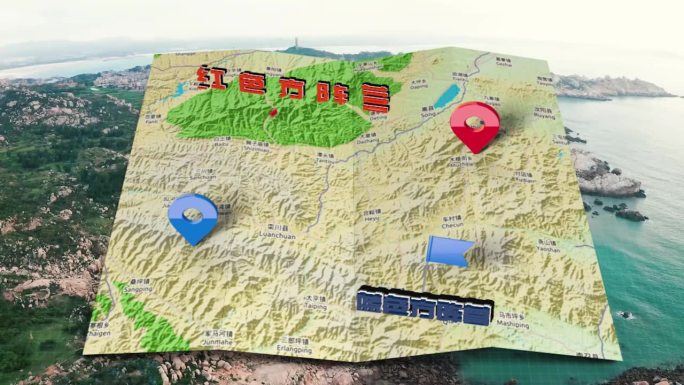 E3D红蓝兵力部署地图透明图层
