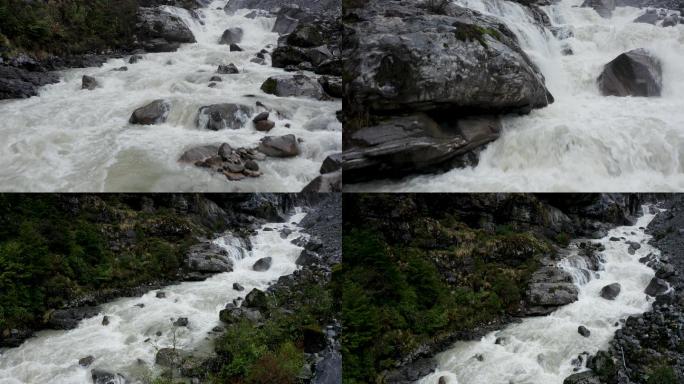 峡谷溪流 山涧流水