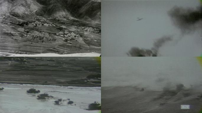 朝鲜战争美军装备轰炸机空袭坦克