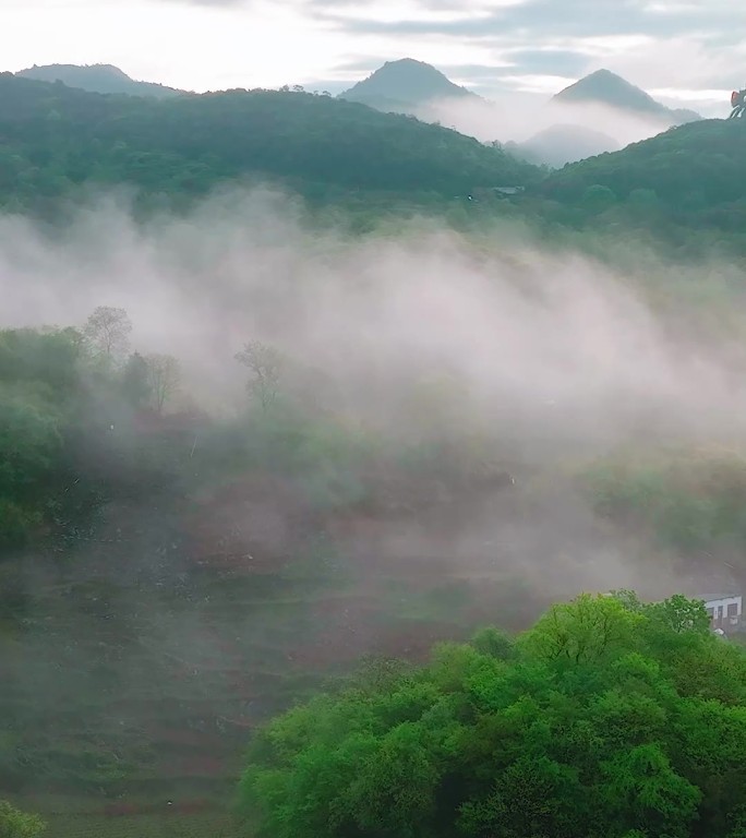 竖屏普底景区云海