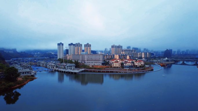 贵州省罗甸县城东开发新区航拍