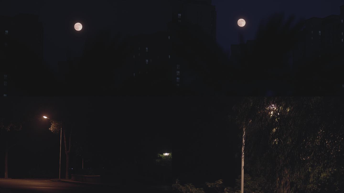 夜晚 月亮空镜头