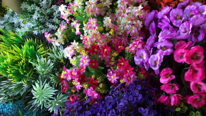 彩色抽象花卉背景多彩鲜花