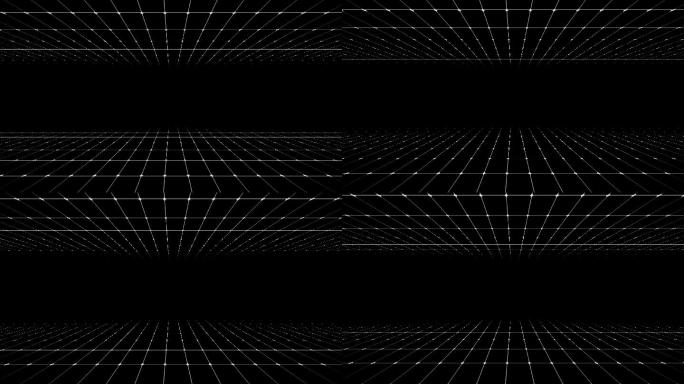 4K黑色网格运动背景视频