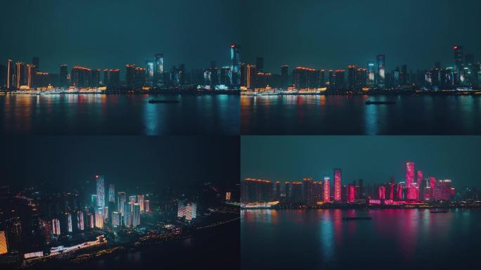 长沙夜生活 长沙夜景 滨江新城