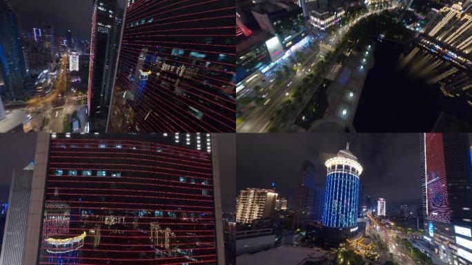 【fpv】新世界国贸大厦夜景穿越航拍