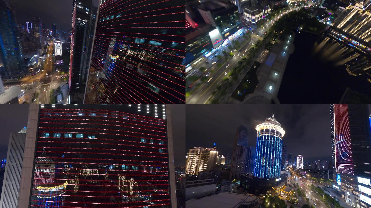【fpv】新世界国贸大厦夜景穿越航拍