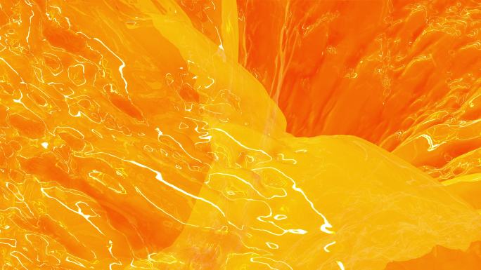 抽象液体漩涡橙汁或芒果汁或奶昔