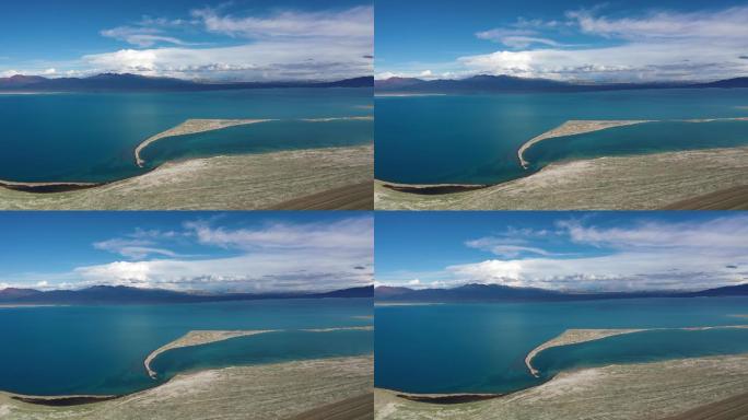 原创 西藏当惹雍措错高原湖泊自然风光航拍