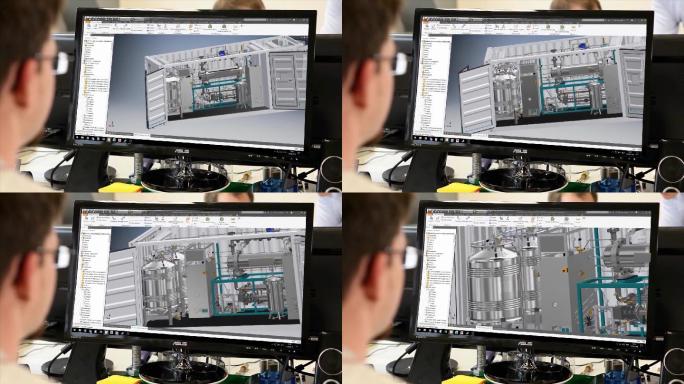 工业机械产品设计电脑屏幕