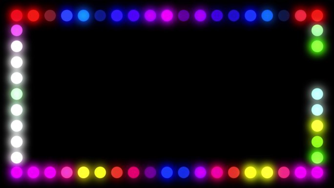 Alpha（透明）频道电视连续剧霓虹灯发光颜色移动无缝艺术循环背景抽象运动屏幕视频帧背景动画盒子形状