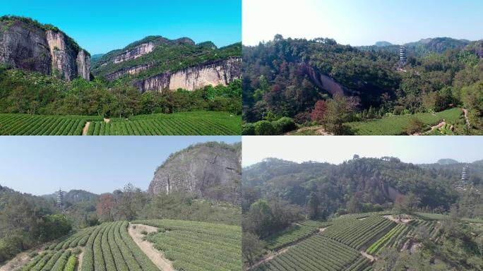 航拍 武夷山 景区 正岩山场 天心寺塔边