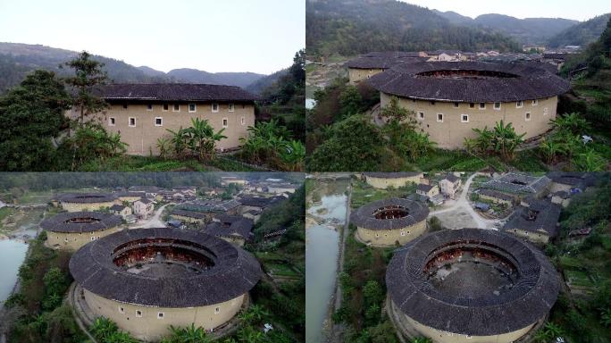 福建漳州土楼中景到大全