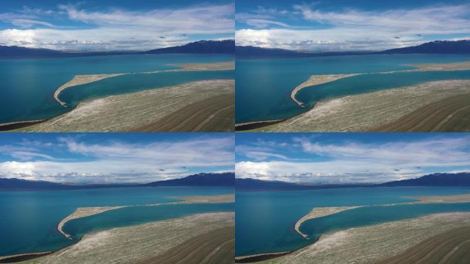 原创 西藏当惹雍措错高原湖泊自然风光航拍