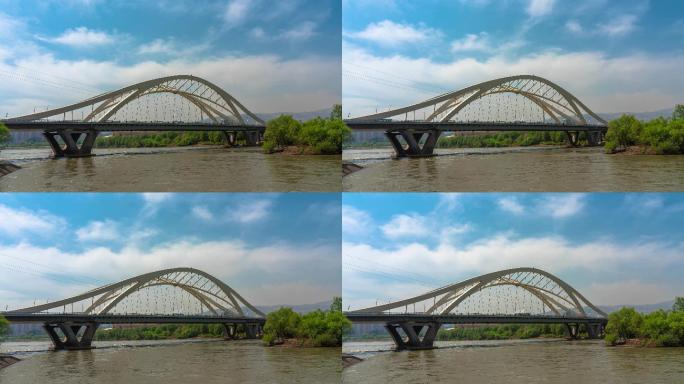兰州深安黄河大桥8K30P延时拍摄