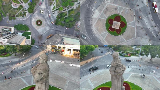 广州海珠广场航拍视频素材4K御三