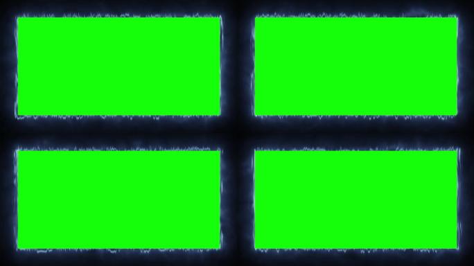 电视剧霓虹灯发光颜色移动无缝艺术循环背景抽象运动屏幕视频帧背景动画盒子形状4K设计激光显示动画紫外光
