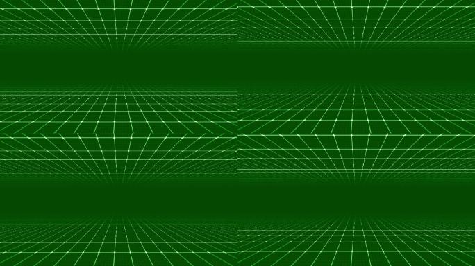 4K绿色网格运动背景视频