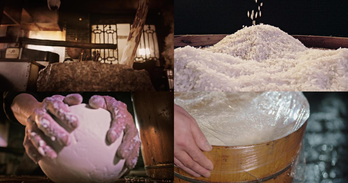 米粉制作过程 大米加工米饭米浆粮食