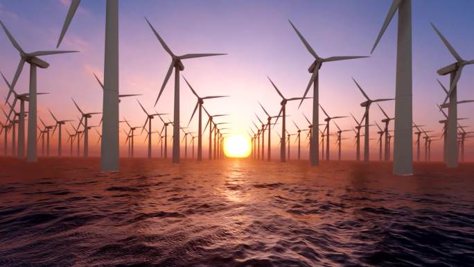 碳中和 碳达峰 双碳 海上风力发电