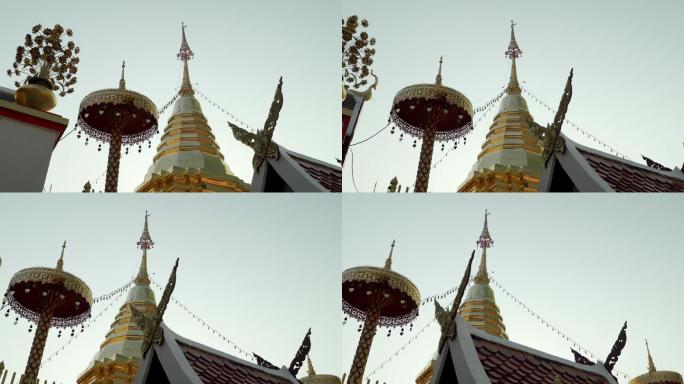 泰国清迈的泰国佛教寺庙Wat Phra，Doi Kham。