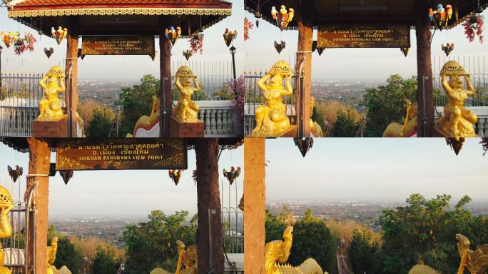 泰国清迈的泰国佛教寺庙Wat Phra，Doi Kham。