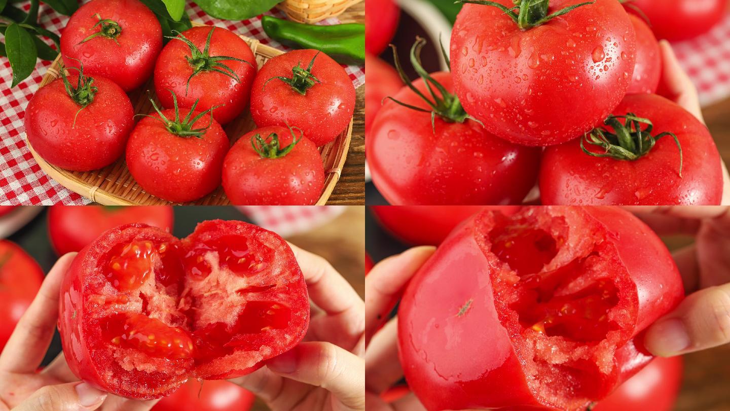 普罗旺斯粉色番茄超甜自然熟西红柿5斤农家直销新鲜沙瓤蔬菜包邮_虎窝淘