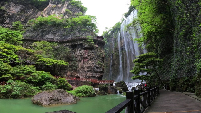 三峡大瀑布景区景点游客